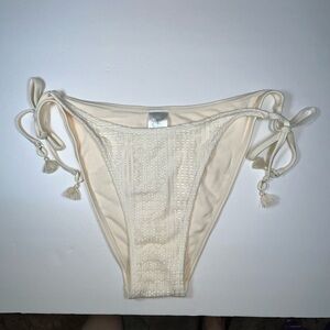 Wild Fable Cream Lace Tie-Side Panty